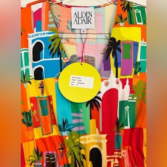 NWT ALDEN ADAIR Sabrina Casablanca Dress size Medium - Picture 8 of 11